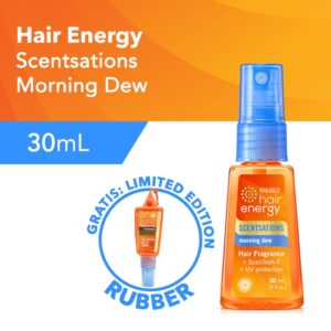 Makarizo Hair Energy Scentsations Hair Fragrance Morning Dew 30 mL Parfum Rambut / Minyak Wangi + Free Limited Edition Rubber