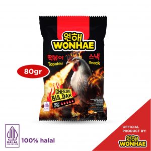 Wonhae Topokki Snack Cheese Buldak 80gr